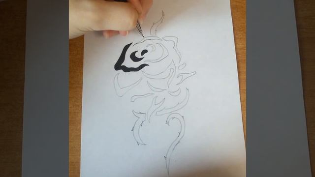 Как рисовать розу // How to draw a rose смотреть онлайн