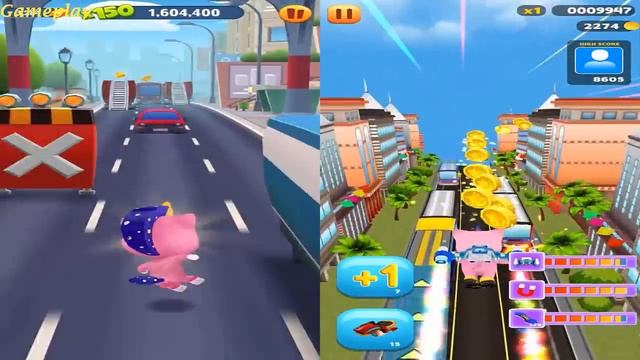 TALKING TOM GOLD RUN UNICORN ANGELA VS Pet runner - Cat run games Android Gameplay 2021 смотреть онлайн