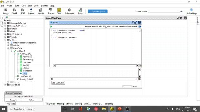 SoapUI - Looping the test steps to run multiple times via groovy script смотреть онлайн