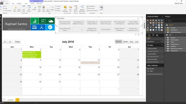 Project Online & Power BI: #027 - Visuais Customizados - Calendar by MAQ Software смотреть онлайн
