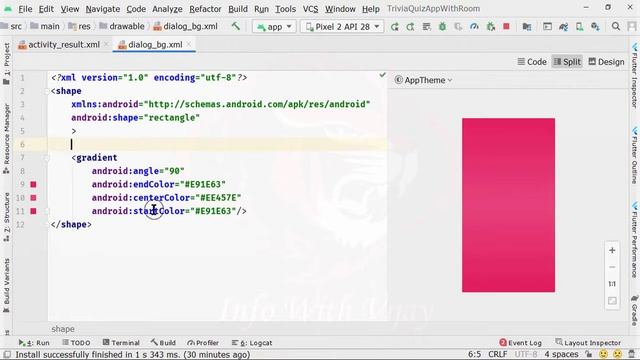 How to make Quiz App in Android Studio | Quiz App with Categories | Enhance the UI Part 6 смотреть онлайн