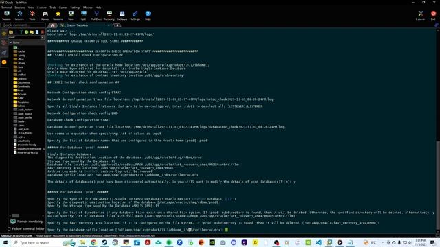 Oracle 19c Deinstallation смотреть онлайн