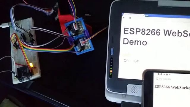 ESP8266 websocket led test смотреть онлайн