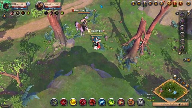Machado de guerra solo PVP dive dungeons! Open world PVP Albion online PVP. смотреть онлайн