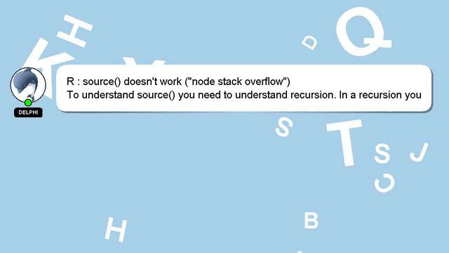 R : source() doesn't work ("node stack overflow") смотреть онлайн