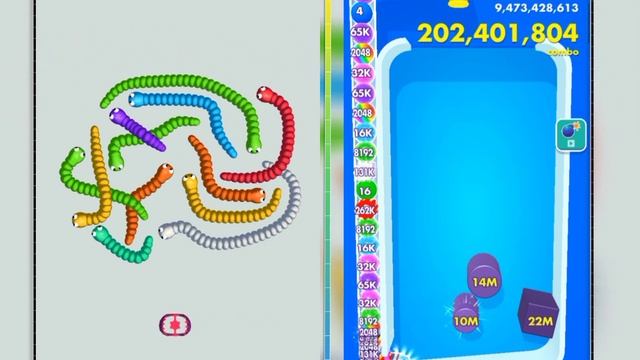 Satisfying Mobile Game / Bounce Merge - Ball Run 2048 Level Up Game Walkthrough Android iOS part 7 смотреть онлайн