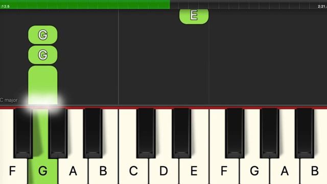 jingle bells easy piano tutorial slow version смотреть онлайн