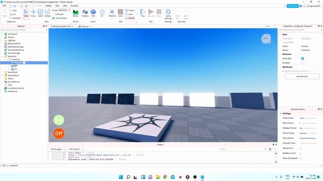 ROBLOX STUDIOS Textures ON/OFF GUI. смотреть онлайн
