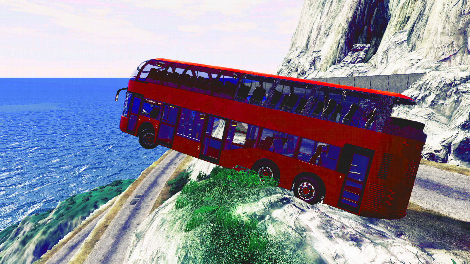 Beamng drive - Падение с обрыва 11 | HITGAMEZ