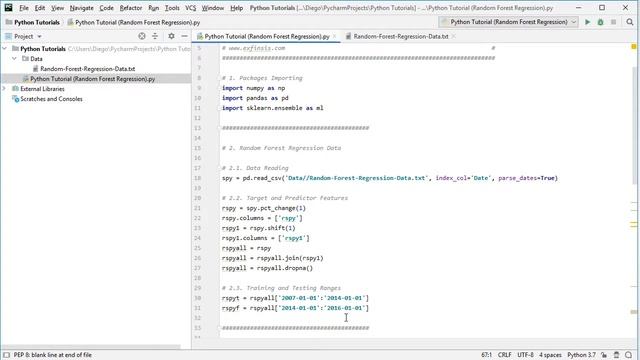 Python Tutorial. Random Forest Regression смотреть онлайн