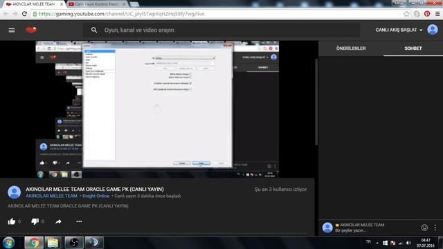 AKINCILAR MELEE TEAM ORACLE GAME PK (CANLI YAYIN) смотреть онлайн