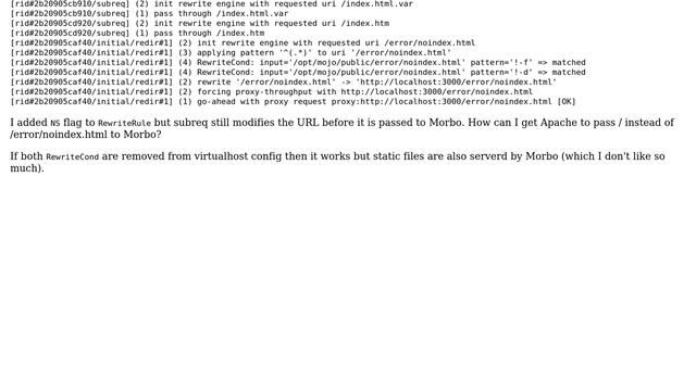 How to serve static files with Apache and dynamic content with Morbo on same server? смотреть онлайн