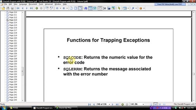 11.PL/SQL Exception Handling, Named Exception смотреть онлайн