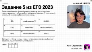 Все задания №5 ЕГЭ по химии 2024 с 0 за 20 минут | Екатерина Строганова