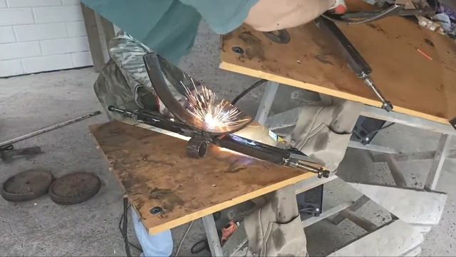 Тачка (тележка) для фляг, Из старых запчастей. смотреть онлайн