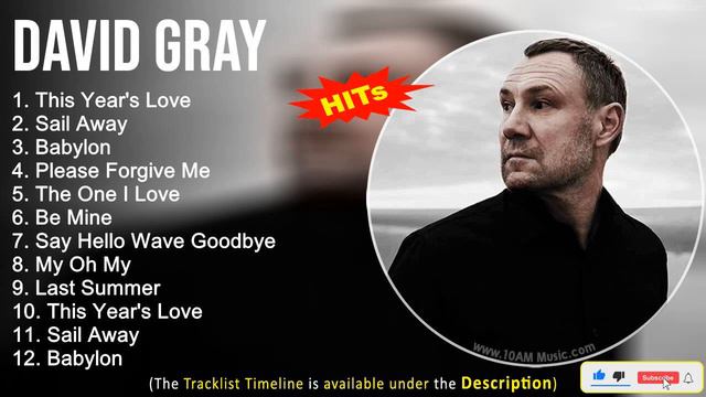 David Gray Greatest Hits ~ This Year's Love, Sail Away, Babylon, Please Forgive Me смотреть онлайн