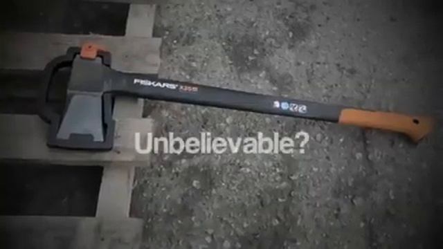 Топор Fiskars X 25 - Тест драйв смотреть онлайн
