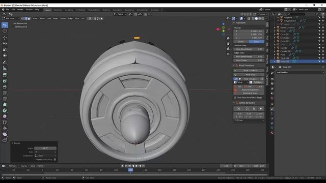 90. Blender Hard Surface. Modeling Aircraft (Part12) смотреть онлайн
