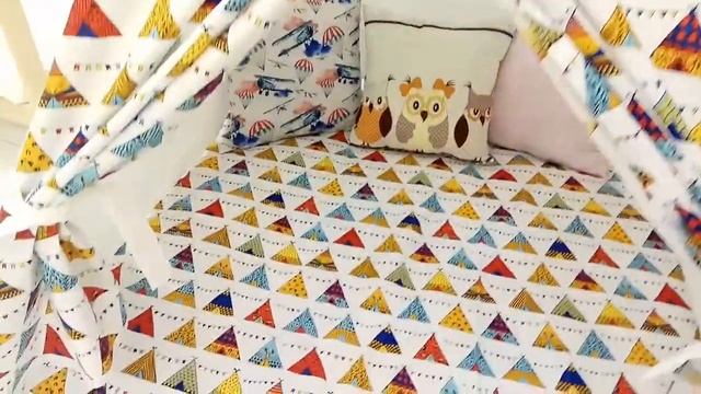 Вигвам для детей "Ацтек". MASHUSHA.RU . Игровой домик для ребенка смотреть онлайн