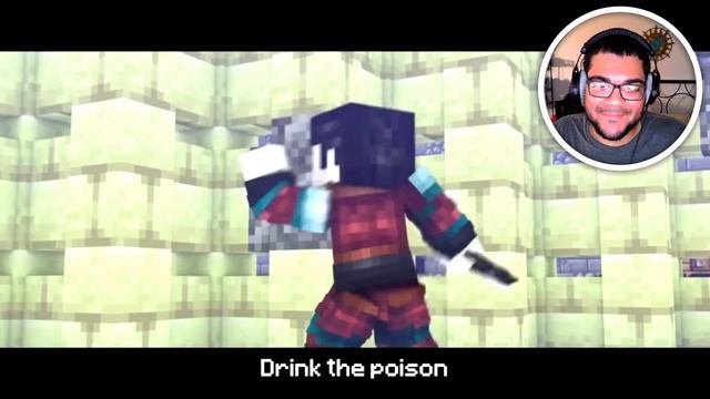 "Poison" - A Minecraft Music Video ♪ by Rainimator (REACTION VIDEO) смотреть онлайн