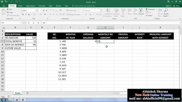 Exercise 81 | Excel Practice Book | How to Calculate Annually RD Amount In Ms Excel смотреть онлайн
