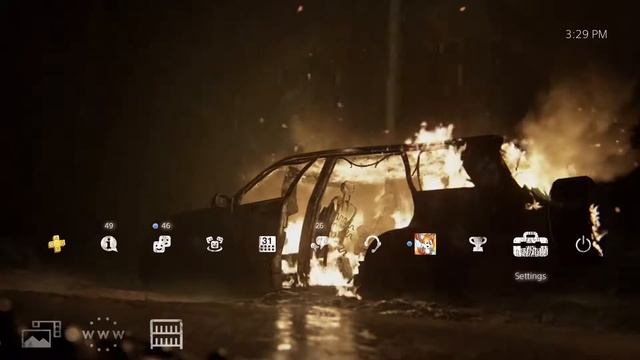 The Last of Us Part 2 Burning Car Dynamic PS4 Theme смотреть онлайн