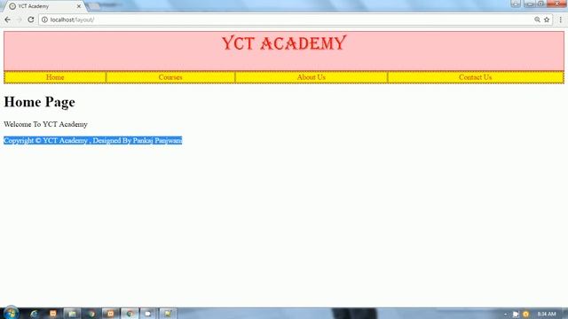 Web Layout Design in PHP By Pankaj Panjwani (Part 5 )[In Hindi] смотреть онлайн