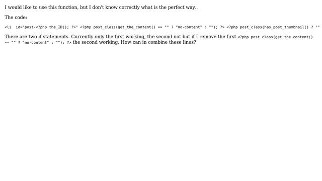 Wordpress: How to use post_class function? смотреть онлайн