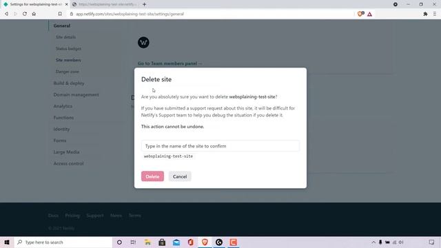 How To Delete Your Netlify Hosted Website смотреть онлайн