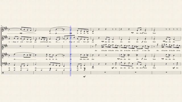 God Rest Ye Merry Gentlemen - Pentatonix (Full Sheet Music)