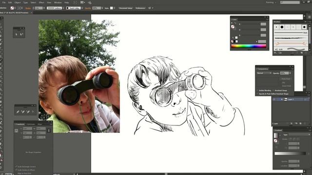 урок по рисованию с помощью планшета Wacom в векторе в программе Illustrator смотреть онлайн
