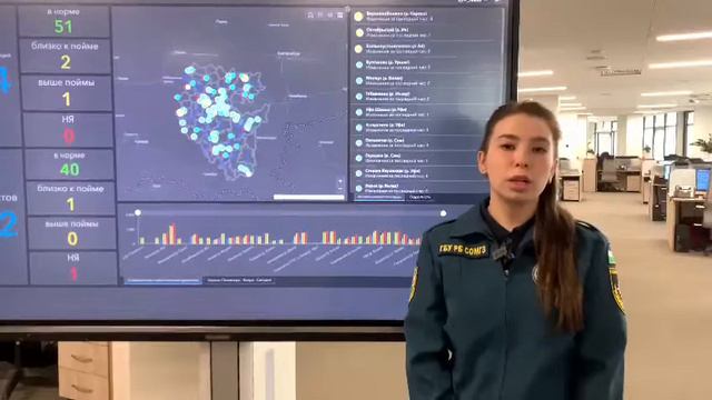 на реке Юрюзань по течению наблюдается два поля скопления льда. смотреть онлайн