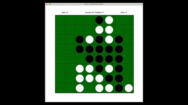 Reversi (Othello) with Python Turtle and Monte Carlo Tree смотреть онлайн