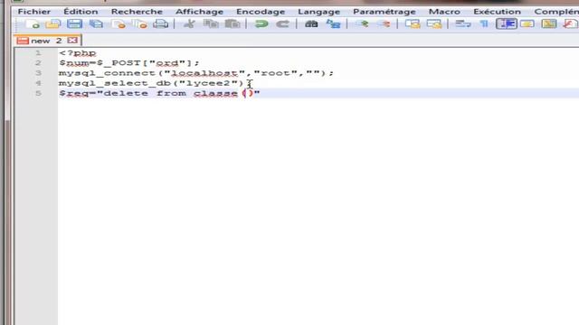 MOOCWEB: Langage Php: Suppression des donnees смотреть онлайн
