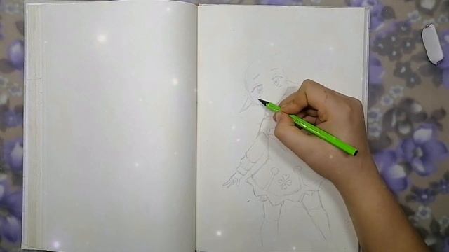 Кли. Genshin Impact. Рисование карандашом. смотреть онлайн