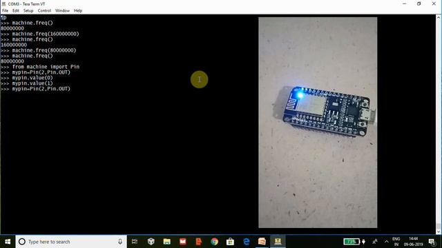 Python running in ESP8266 Node MCU смотреть онлайн