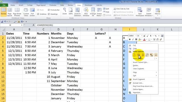 How to AutoFill the Letters in the Alphabet in Excel смотреть онлайн