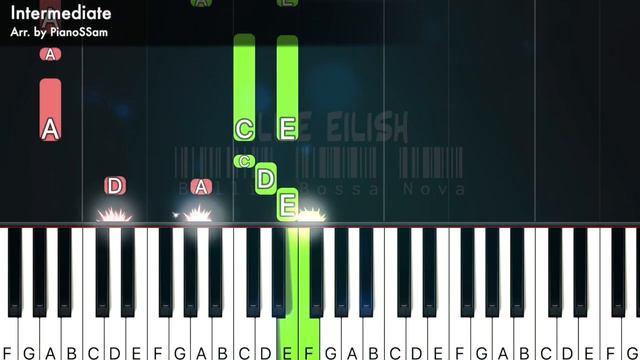 [Intermediate] Billie Bossa Nova - Billie Eilish | Piano Tutorial in C major смотреть онлайн