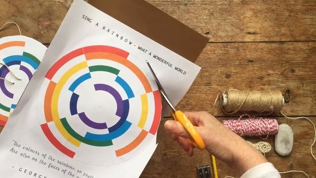 Rainbow Spinner - FREE printable spinning colour wheel and poster смотреть онлайн