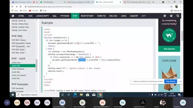 Ajax Using PHP example programme смотреть онлайн