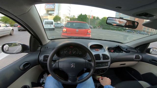 Peugeot 206 POV Drive First person POV Test Drive, Test drive, suspension défectueuse ,4K смотреть онлайн