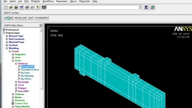 Make Plate Shell 63 Using / ANSYS 10 Program -  (shell 63) كيفية انشاء