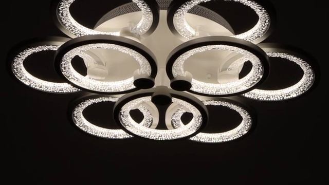 Люстра с ПДУ 71103/9WT LED 198Вт 3000-6000К диммер белый 59х59х10 см 5108285 смотреть онлайн