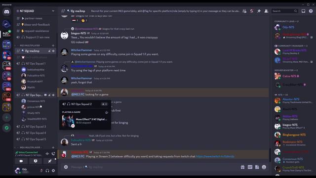MASS EFFECT MULTIPLAYER DISCORD - N7 SQUAD QUICK SERVER TOUR/SHOWCASE смотреть онлайн