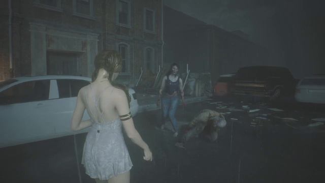 RESIDENT EVIL 2 REMAKE Gameplay - Katherine's Double Death By A Female Zombie & A Male Zombie смотреть онлайн