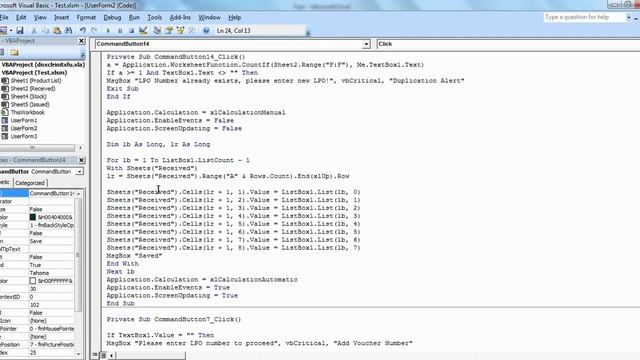 Inventory Management in Excel VBA Tutorial Part 6 - Save data from ListBox to Excel Sheet смотреть онлайн