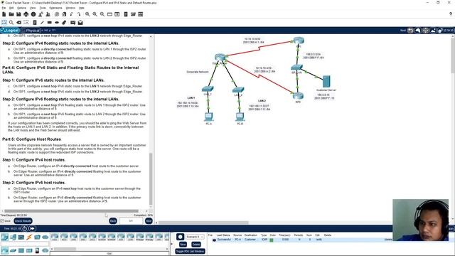 CCNA v7 SRWE - Packet Tracer Static & Floating Default Route IPv4 IPv6 смотреть онлайн