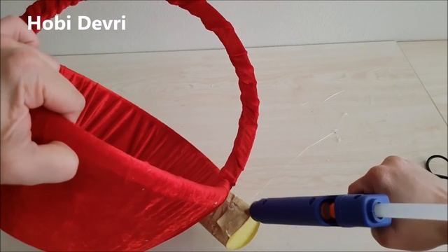 DIY,Making Red and Gold Basket,Wedding Basket,Party Basket, Kına Sepeti Yapılışı смотреть онлайн