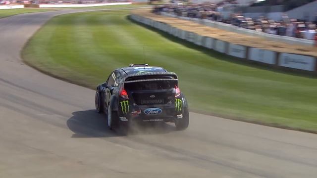 Ken Block Hoons his Fiesta ST RX43 up Goodwoods hill смотреть онлайн