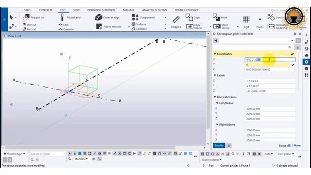 Day 3 : Create Grid Line in Tekla ( Basic ) смотреть онлайн